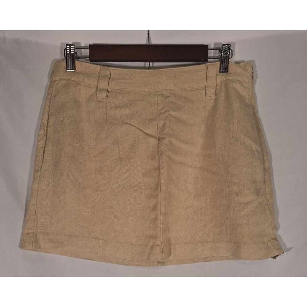 Free People Womens‎ Can't Blame Me Linen Mini Skirt Size 8